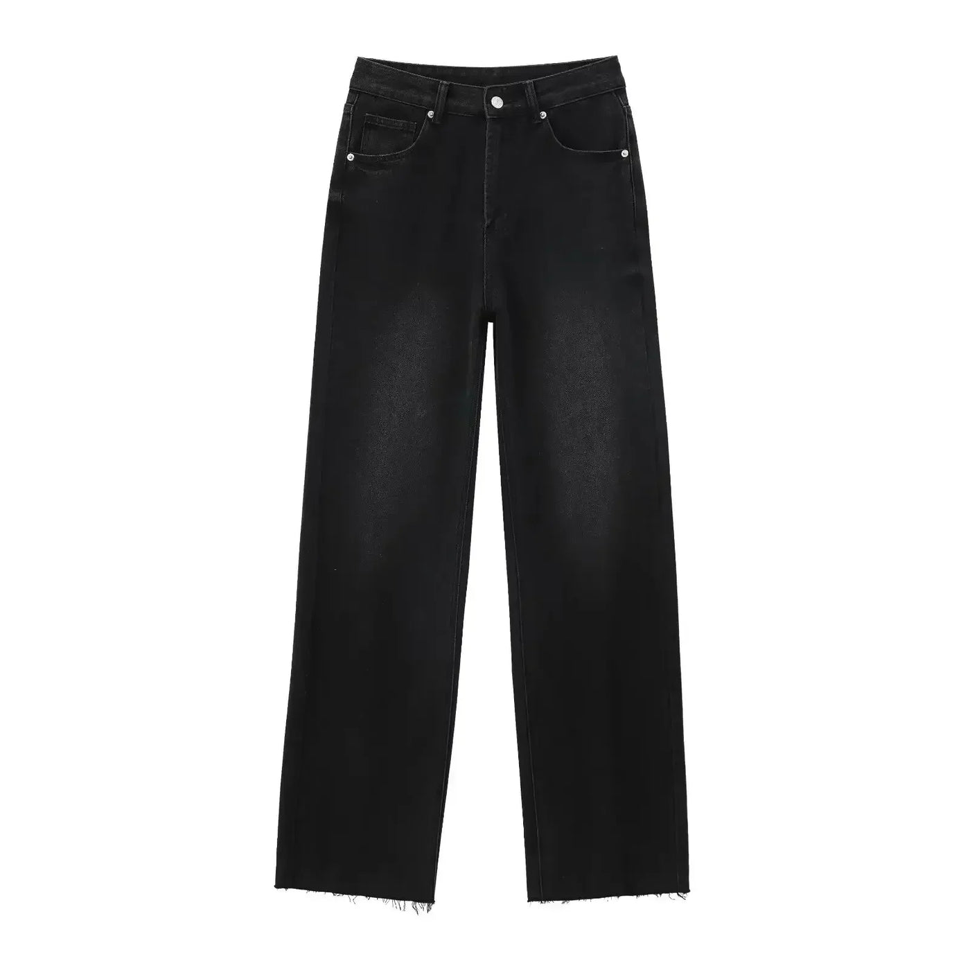 Sisu™ | Elegant Black Jeans with Raw Finish